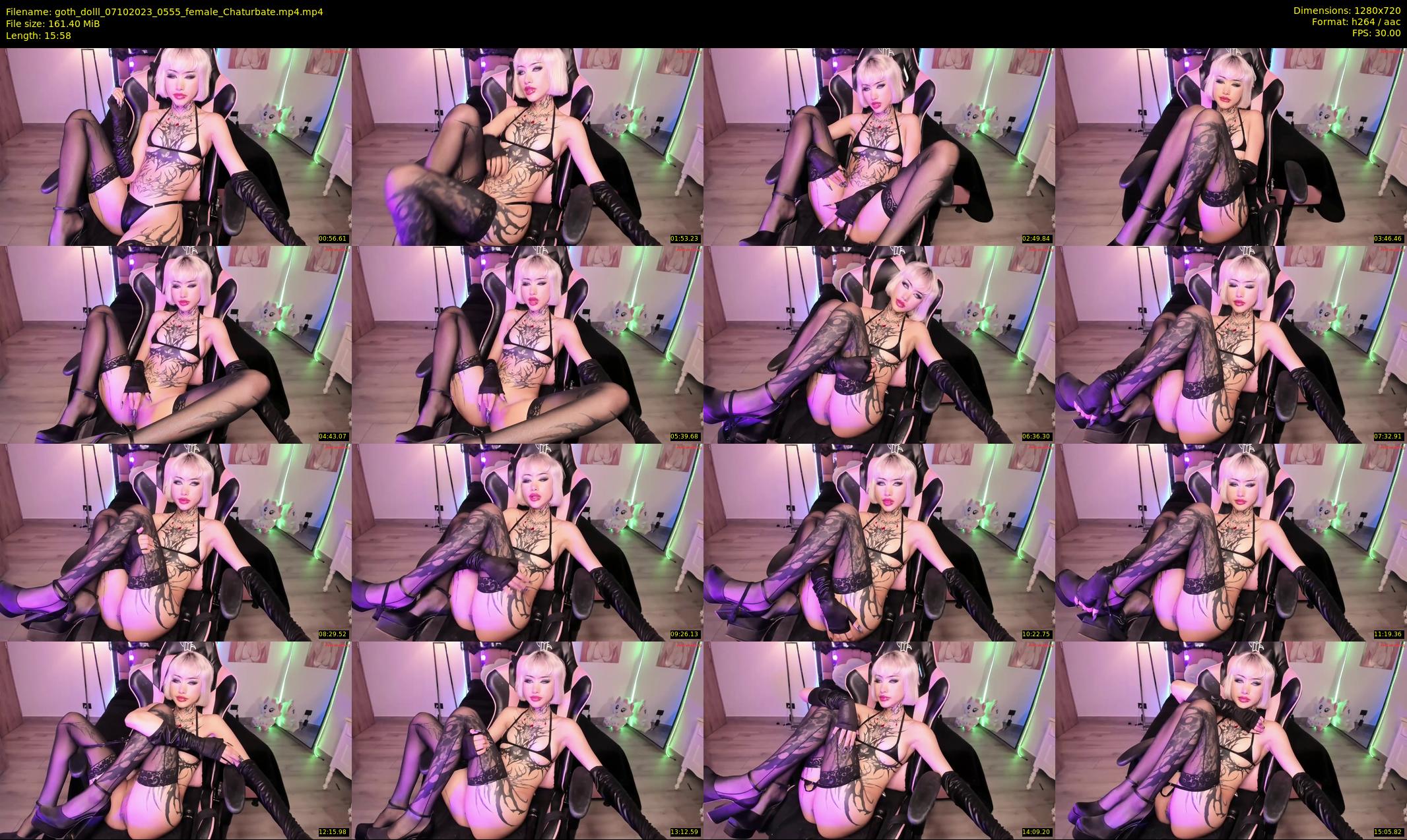 goth_dolll — 16 minute Chaturbate female cam show recording, 720p, Oct 7, 2023