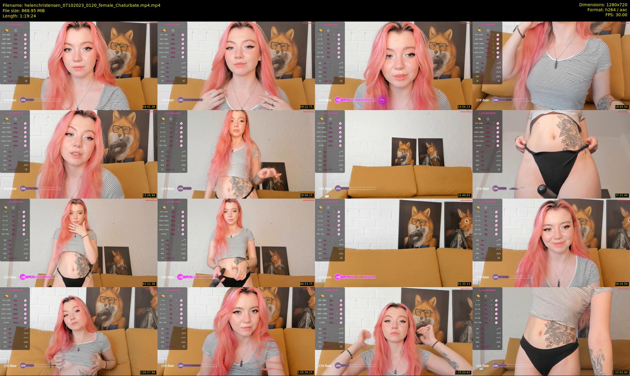 helenchristensen — 80 minute Chaturbate female cam show recording, 720p, Oct 7, 2023