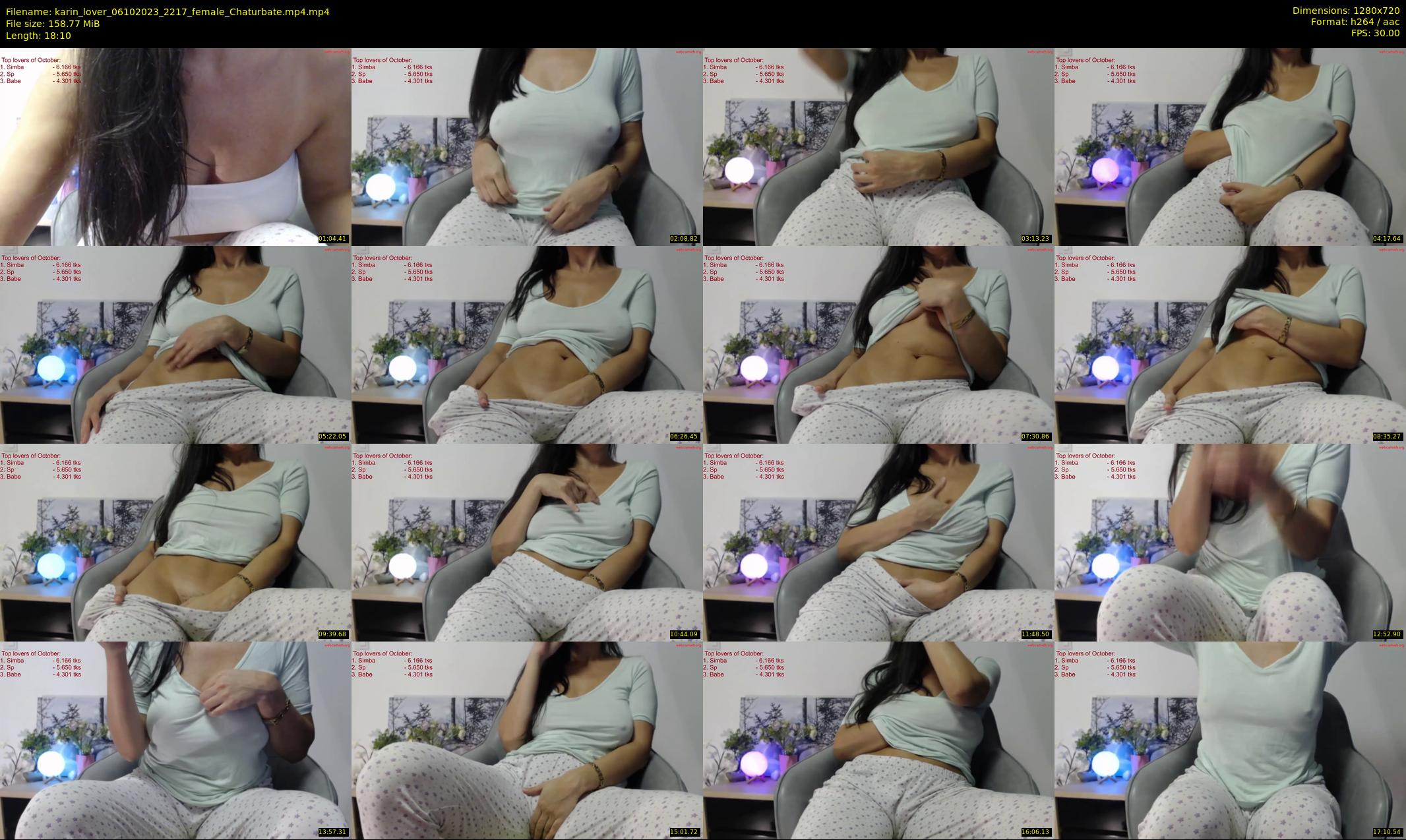 karin_lover — 19 minute Chaturbate female cam show recording, 720p, Oct 6, 2023