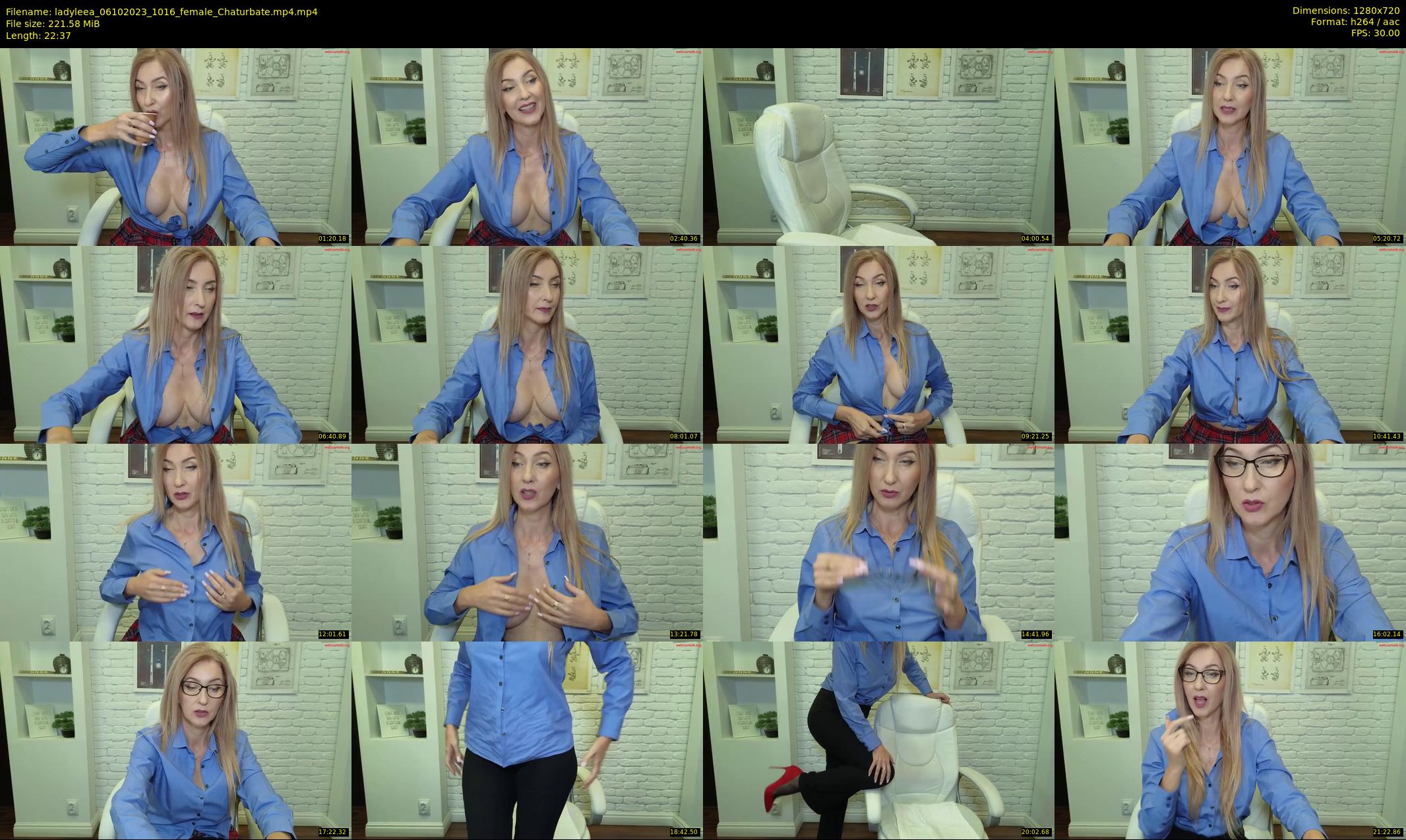 ladyleea — 23 minute Chaturbate female cam show recording, 720p, Oct 6, 2023