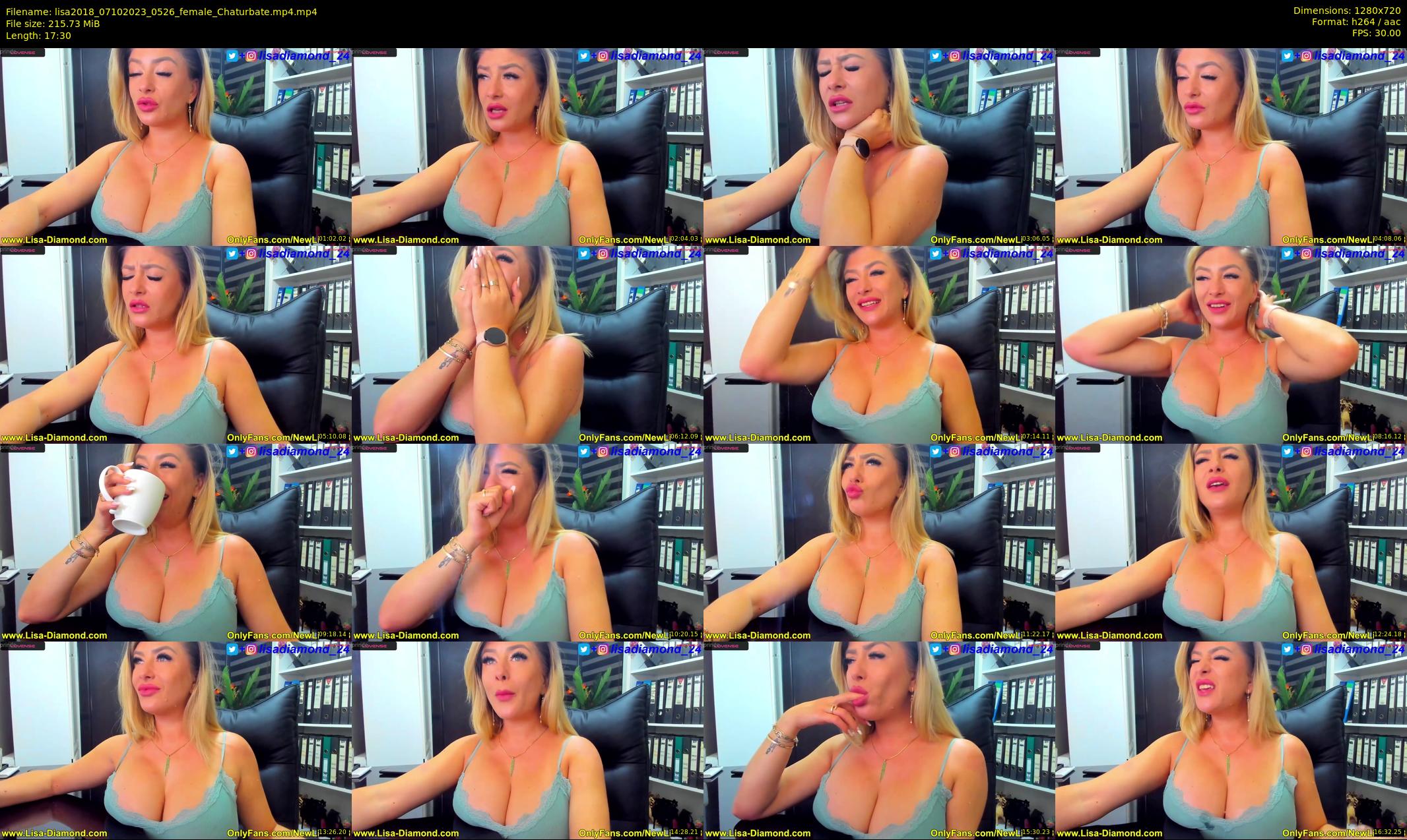 lisa2018 — 18 minute Chaturbate female cam show recording, 720p, Oct 7, 2023