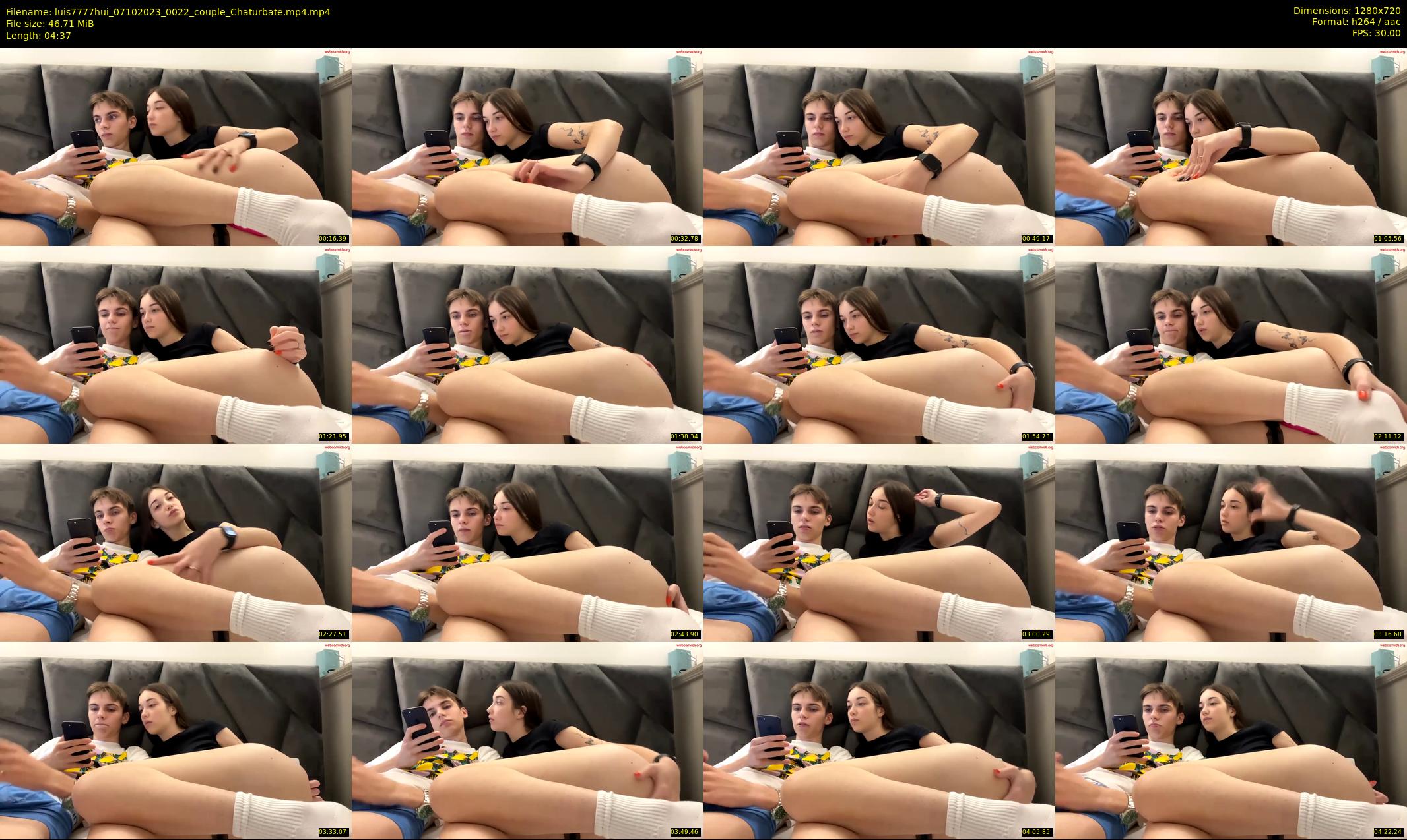 luis7777hui — 5 minute Chaturbate couple cam show recording, 720p, Oct 7, 2023