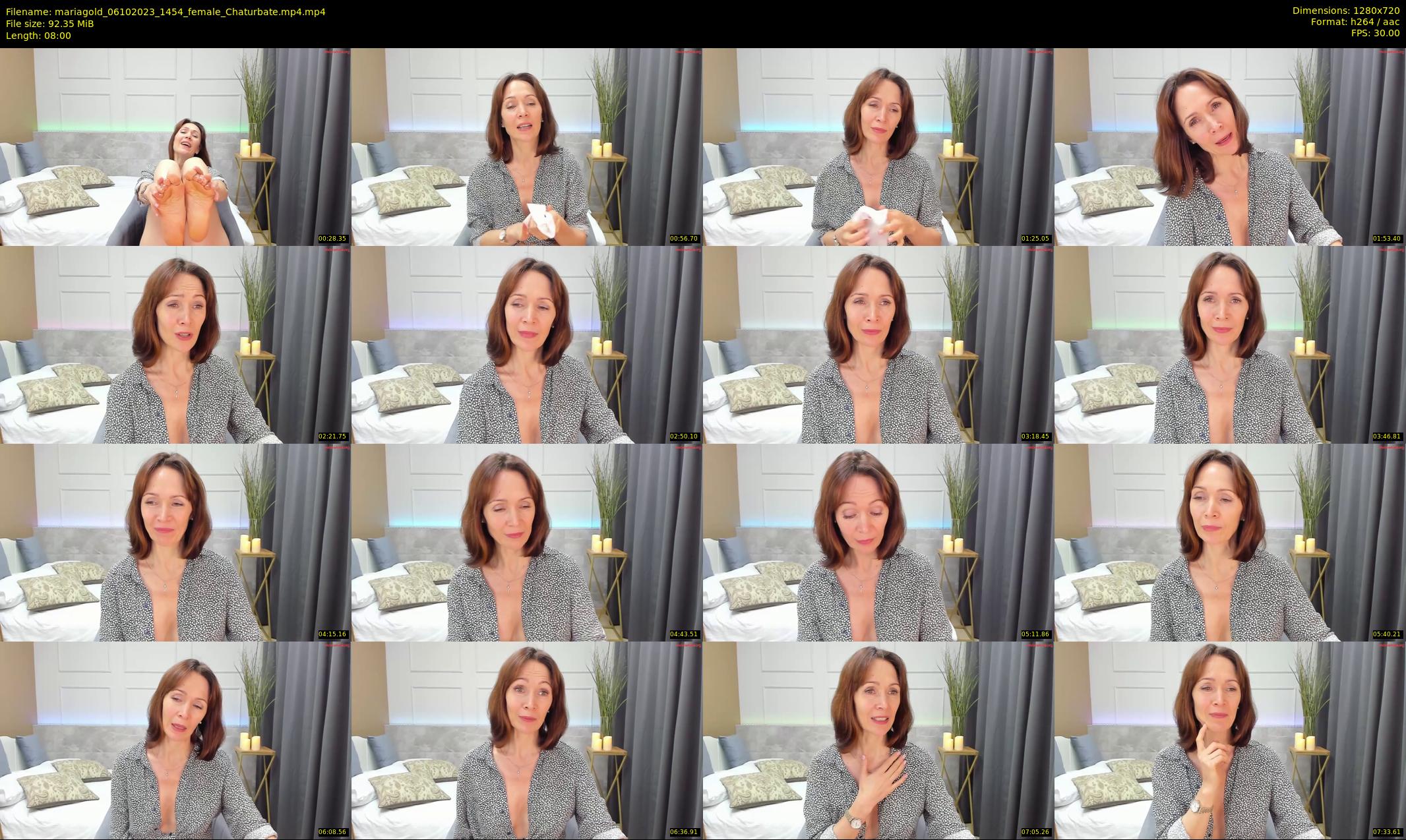 mariagold — 8 minute Chaturbate female cam show recording, 720p, Oct 6, 2023