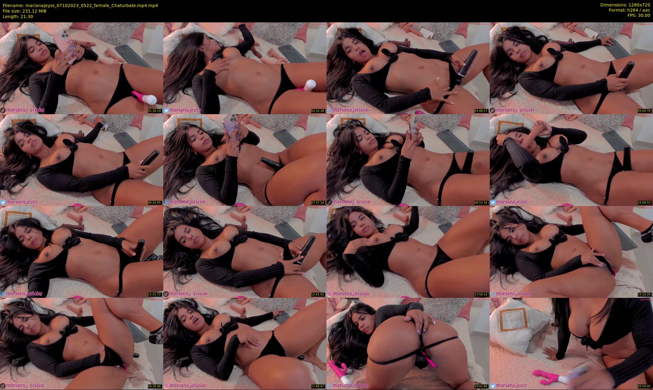 marianajeyss — 22 minute Chaturbate female cam show recording, 720p, Oct 7, 2023