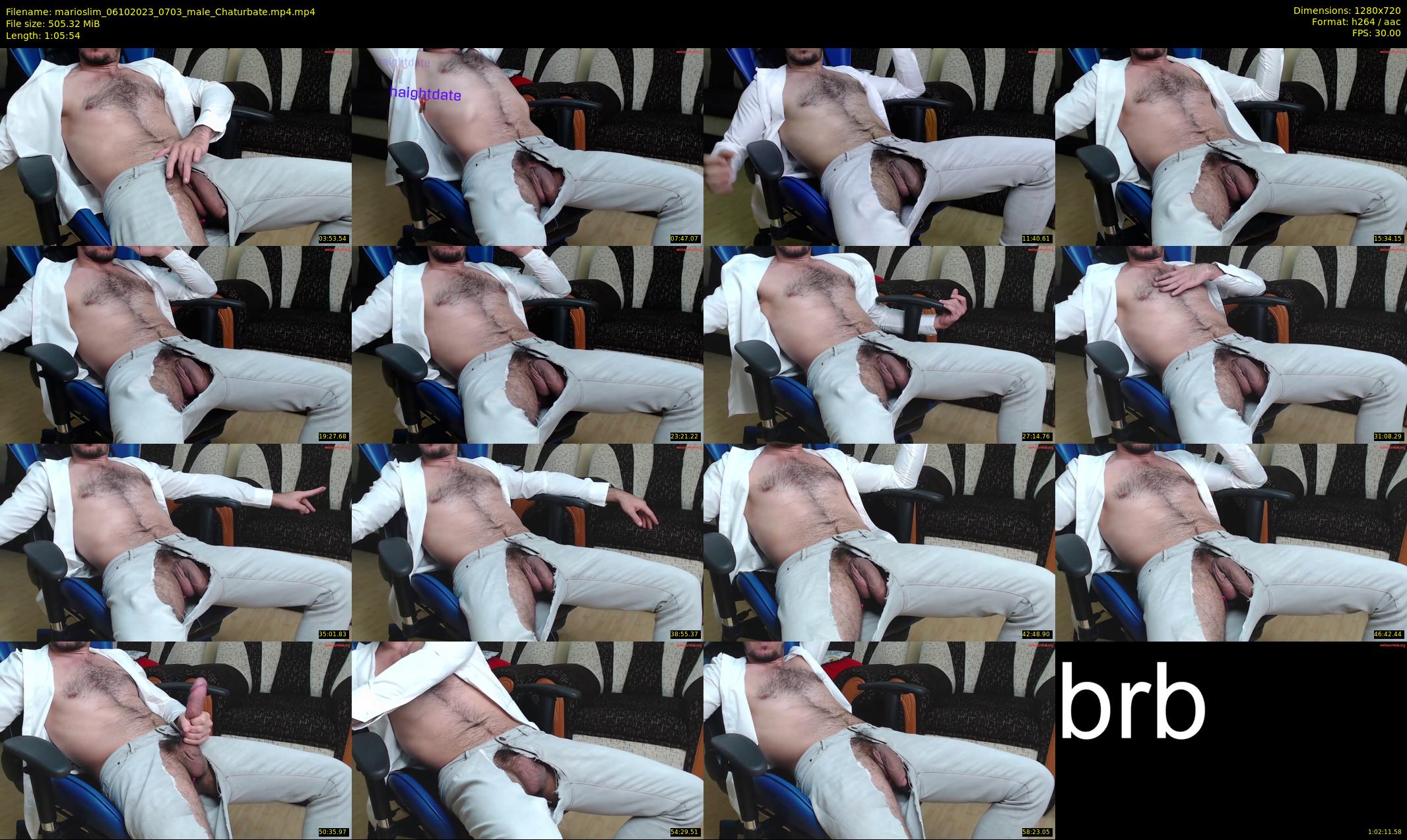 marioslim — 66 minute Chaturbate male cam show recording, 720p, Oct 6, 2023