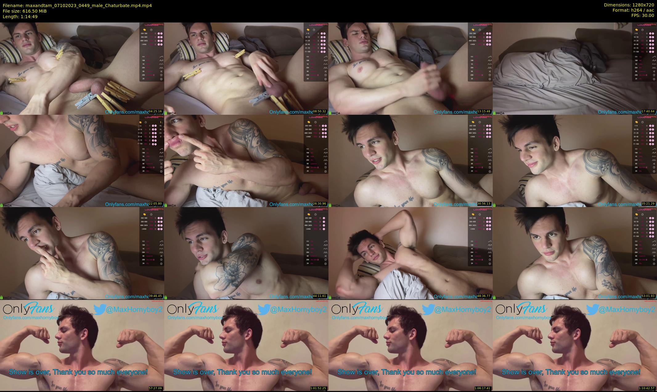 maxandtam — 75 minute Chaturbate couple cam show recording, 720p, Oct 7, 2023
