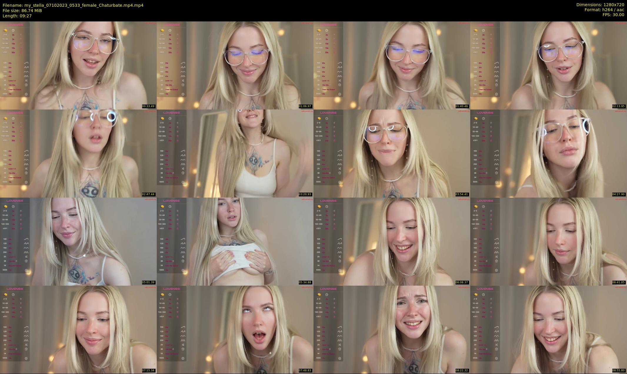 my_stella — 10 minute Chaturbate female cam show recording, 720p, Oct 7, 2023