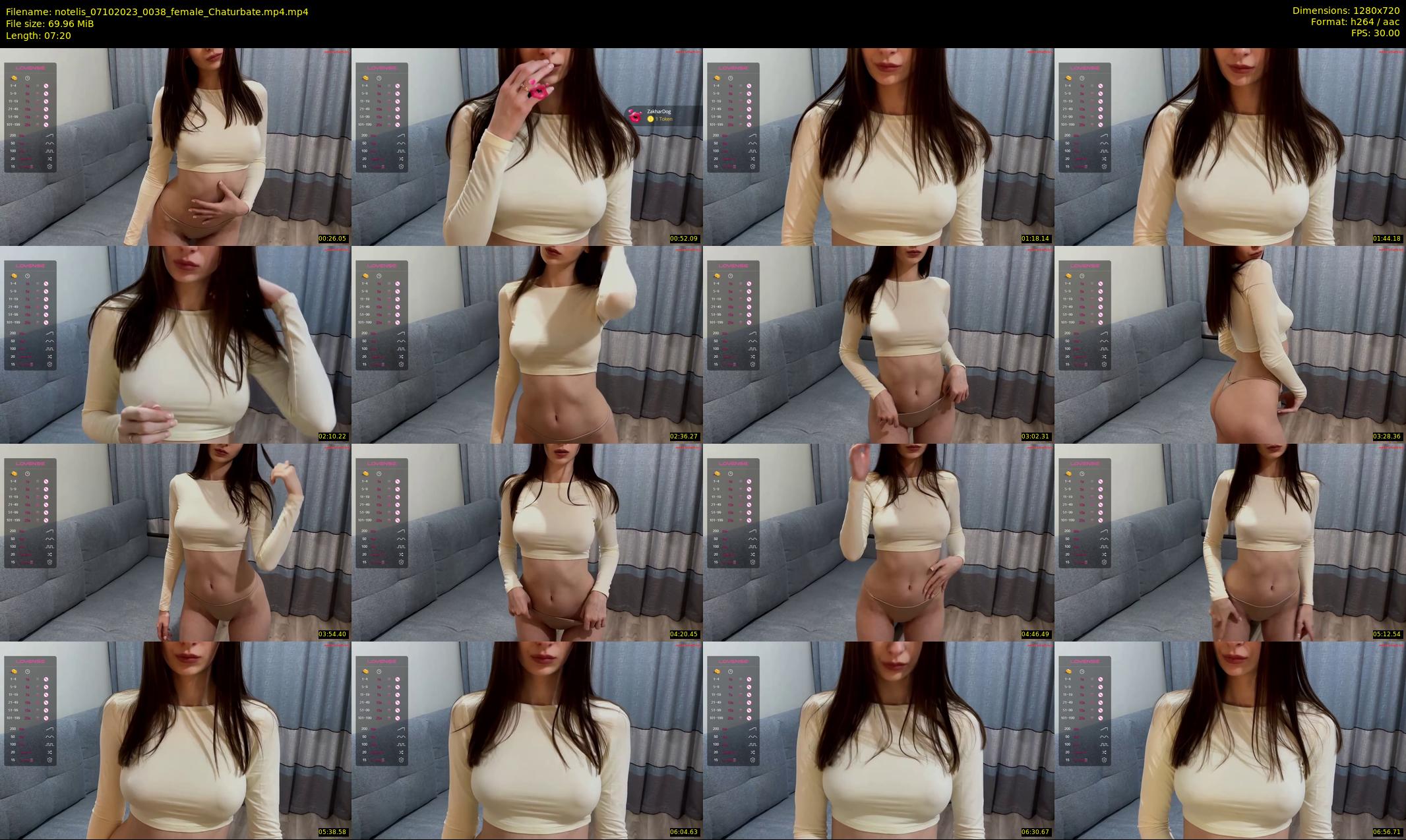notelis — 8 minute Chaturbate female cam show recording, 720p, Oct 7, 2023