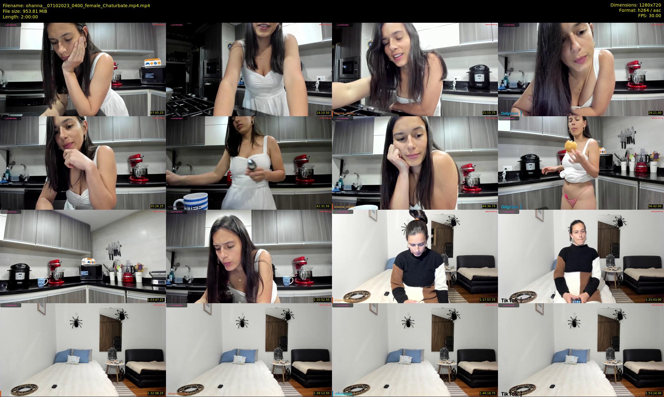 ohanna_ — 120 minute Chaturbate female cam show recording, 720p, Oct 7, 2023