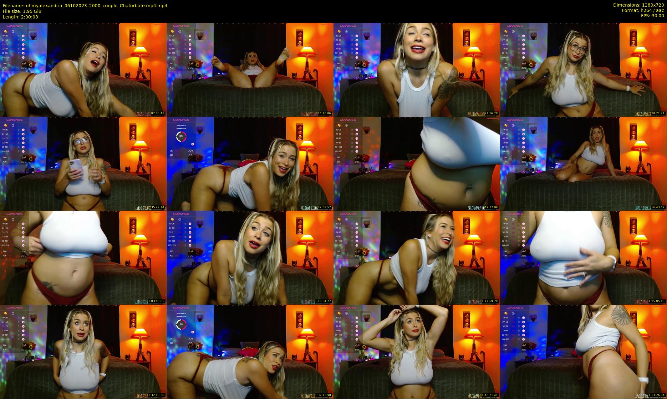ohmyalexandria — 121 minute Chaturbate couple cam show recording, 720p, Oct 6, 2023
