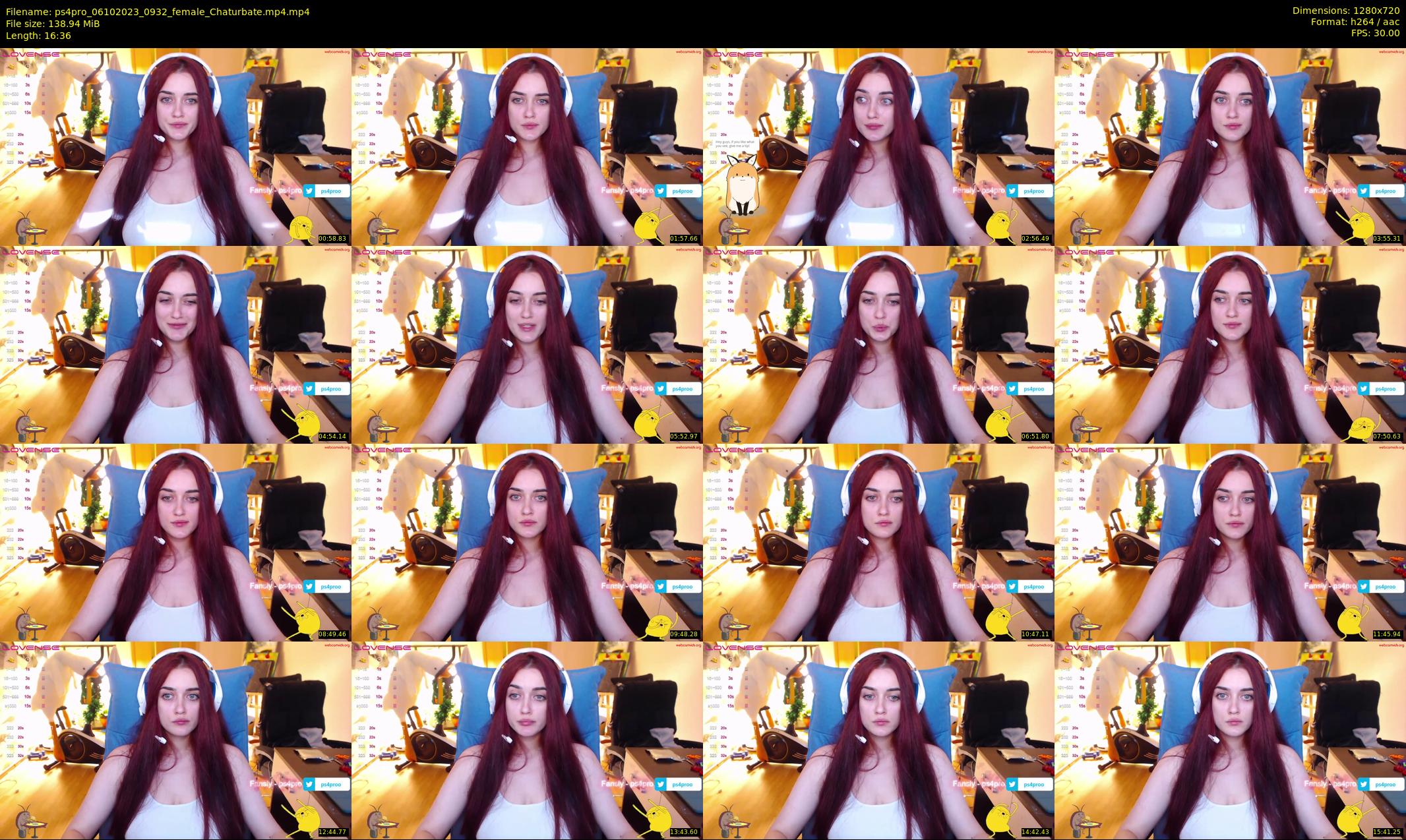 ps4pro — 17 minute Chaturbate female cam show recording, 720p, Oct 6, 2023