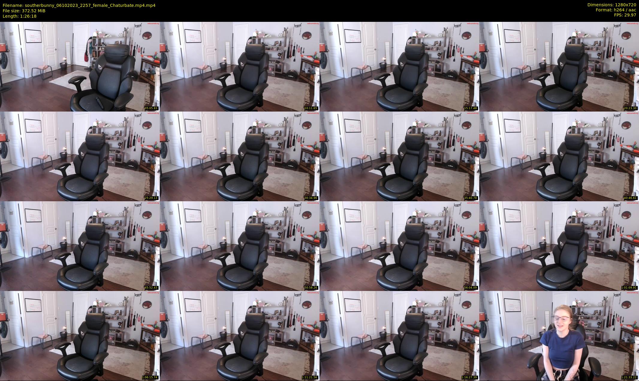 southerbunny — 87 minute Chaturbate female cam show recording, 720p, Oct 6, 2023