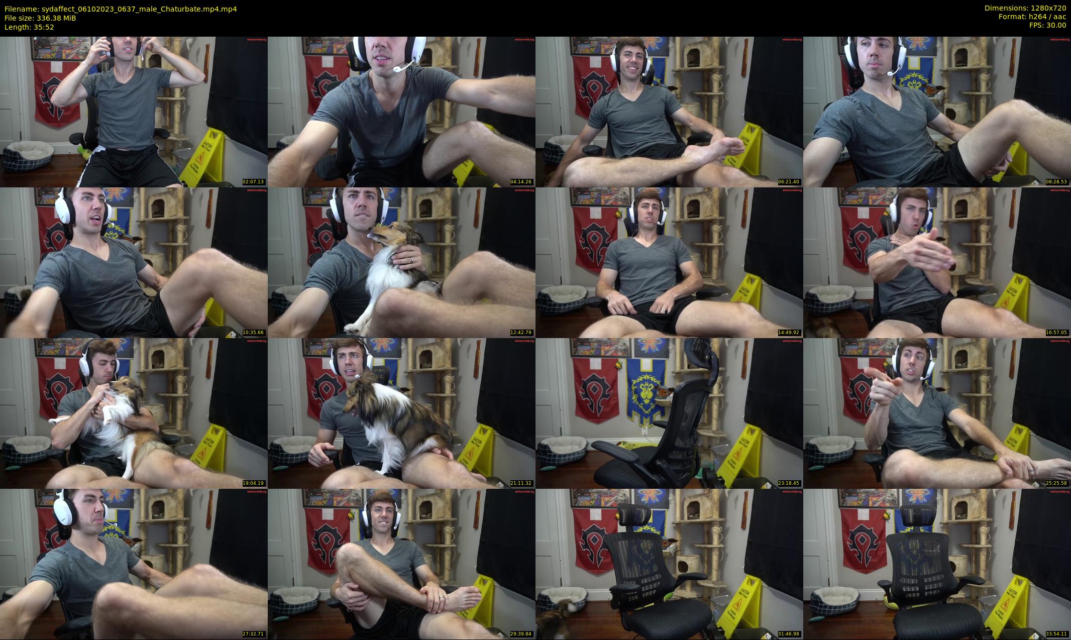 sydaffect — 36 minute Chaturbate male cam show recording, 720p, Oct 6, 2023