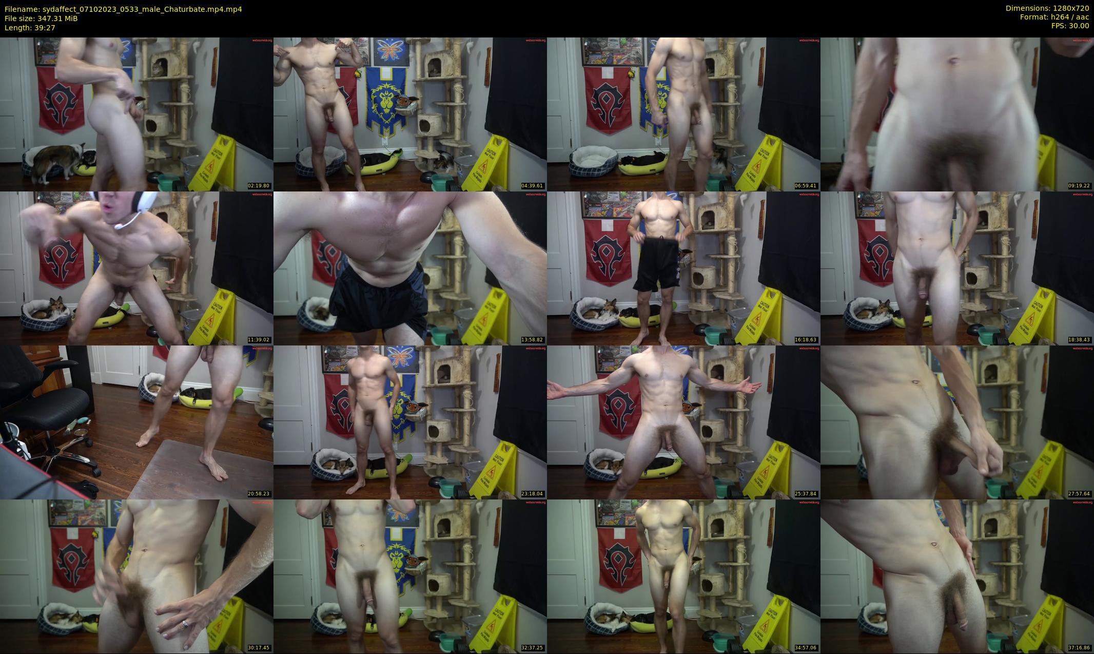 sydaffect — 40 minute Chaturbate male cam show recording, 720p, Oct 7, 2023