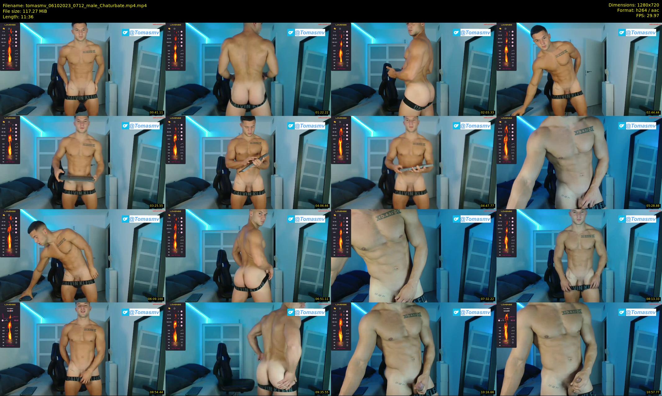 tomasmv — 12 minute Chaturbate male cam show recording, 720p, Oct 6, 2023