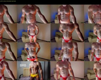 adam_muscle_ — 46 minute Chaturbate male cam show recording, 720p, Oct 7, 2023