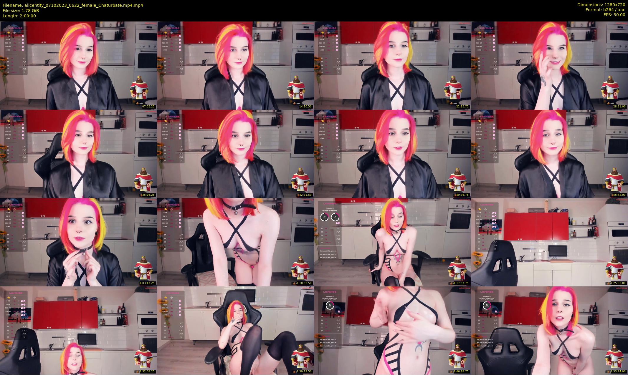 alicentity — 120 minute Chaturbate female cam show recording, 720p, Oct 7, 2023
