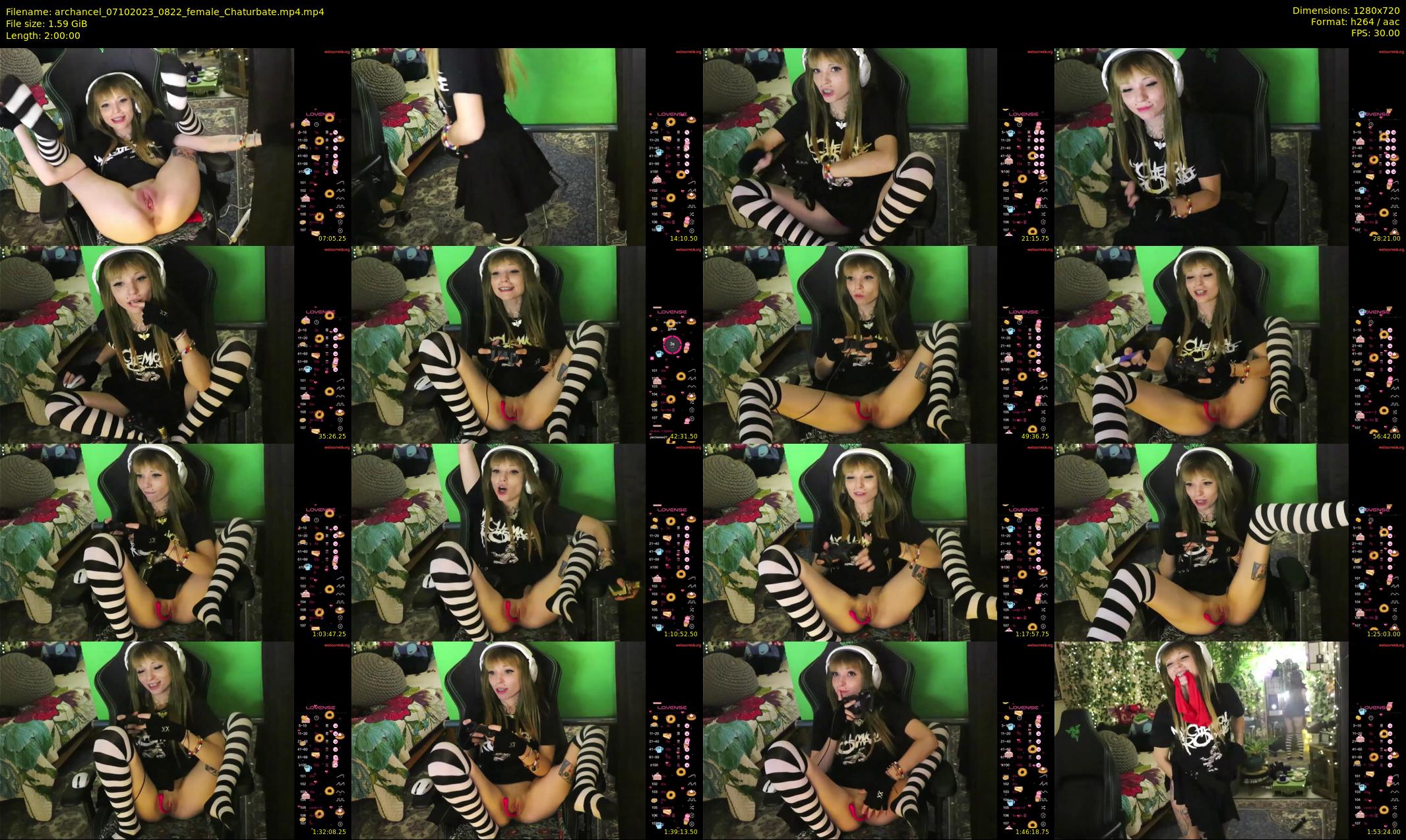 archancel — 120 minute Chaturbate female cam show recording, 720p, Oct 7, 2023