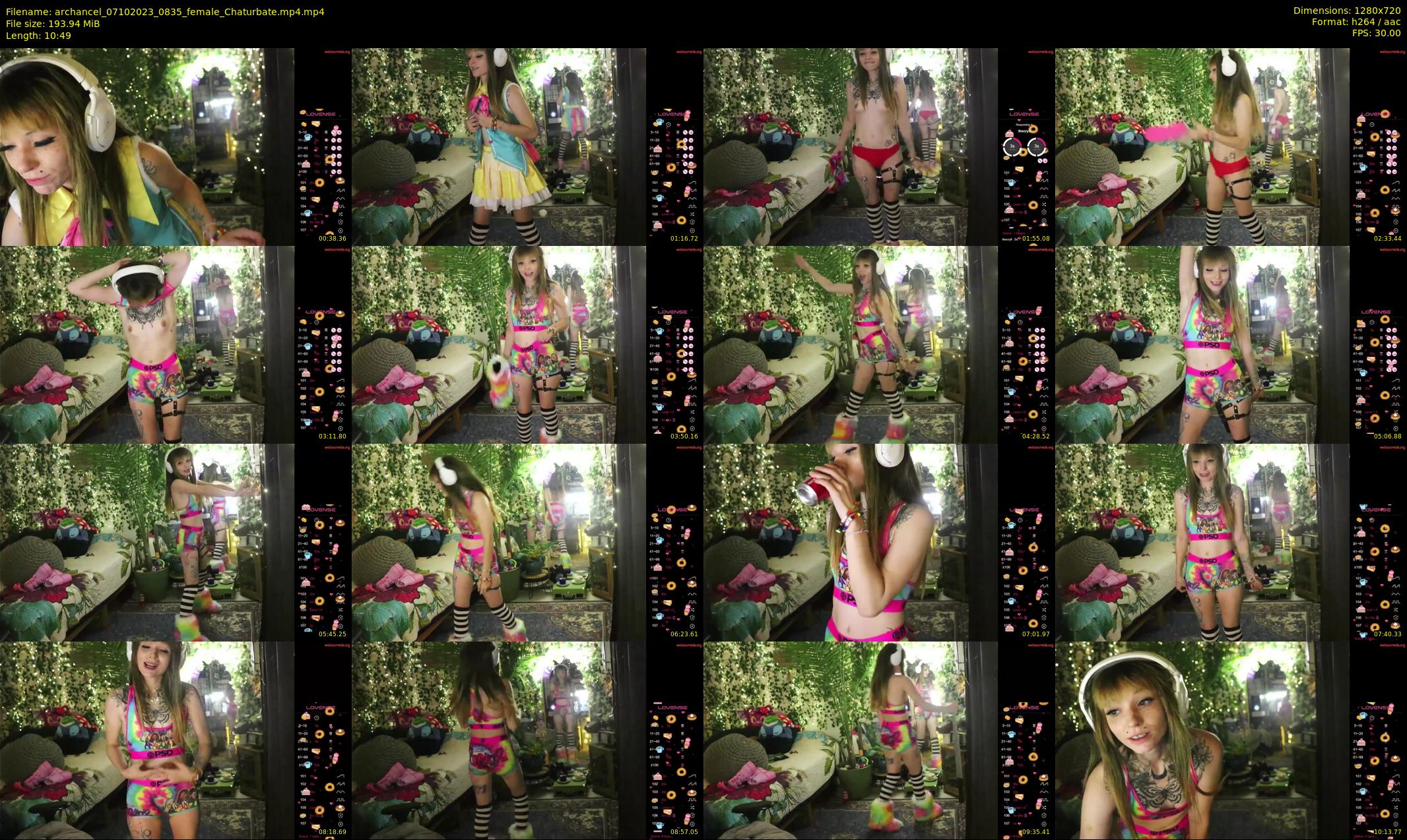 archancel — 11 minute Chaturbate female cam show recording, 720p, Oct 7, 2023