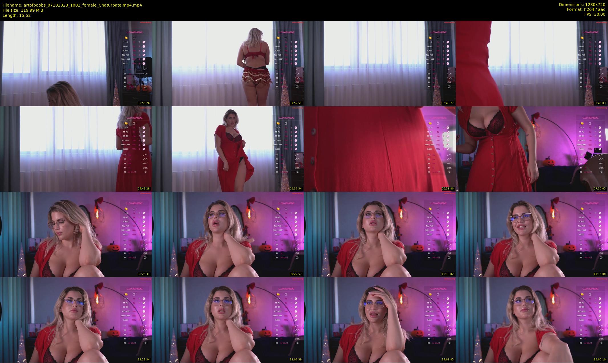 artofboobs — 16 minute Chaturbate female cam show recording, 720p, Oct 7, 2023