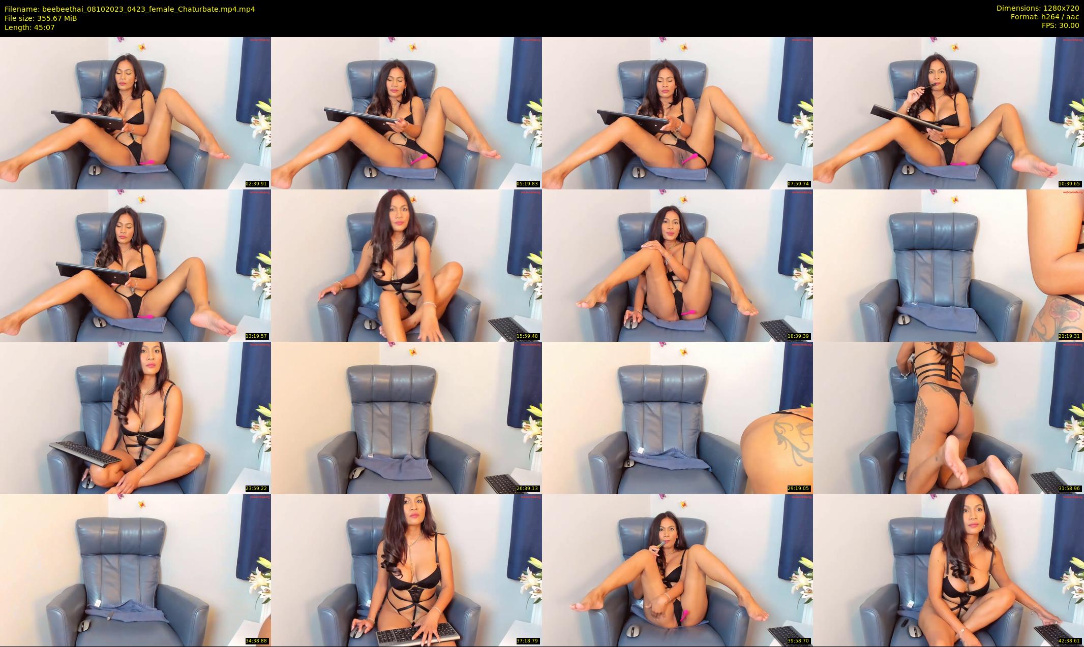 beebeethai — 46 minute Chaturbate female cam show recording, 720p, Oct 8, 2023