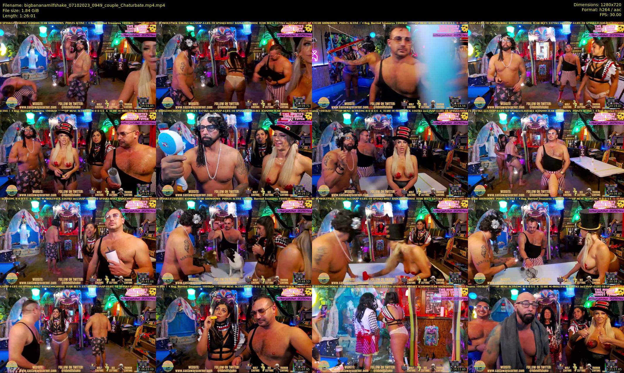 bigbananamilfshake — 87 minute Chaturbate couple cam show recording, 720p, Oct 7, 2023