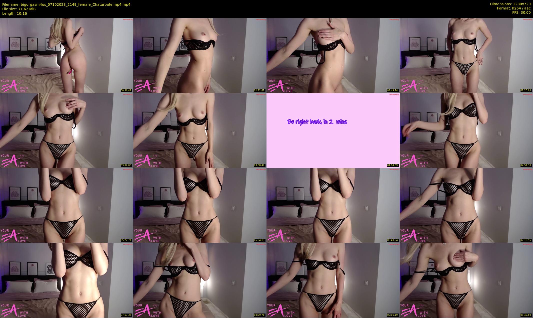 bigorgasm4us — 11 minute Chaturbate female cam show recording, 720p, Oct 7, 2023