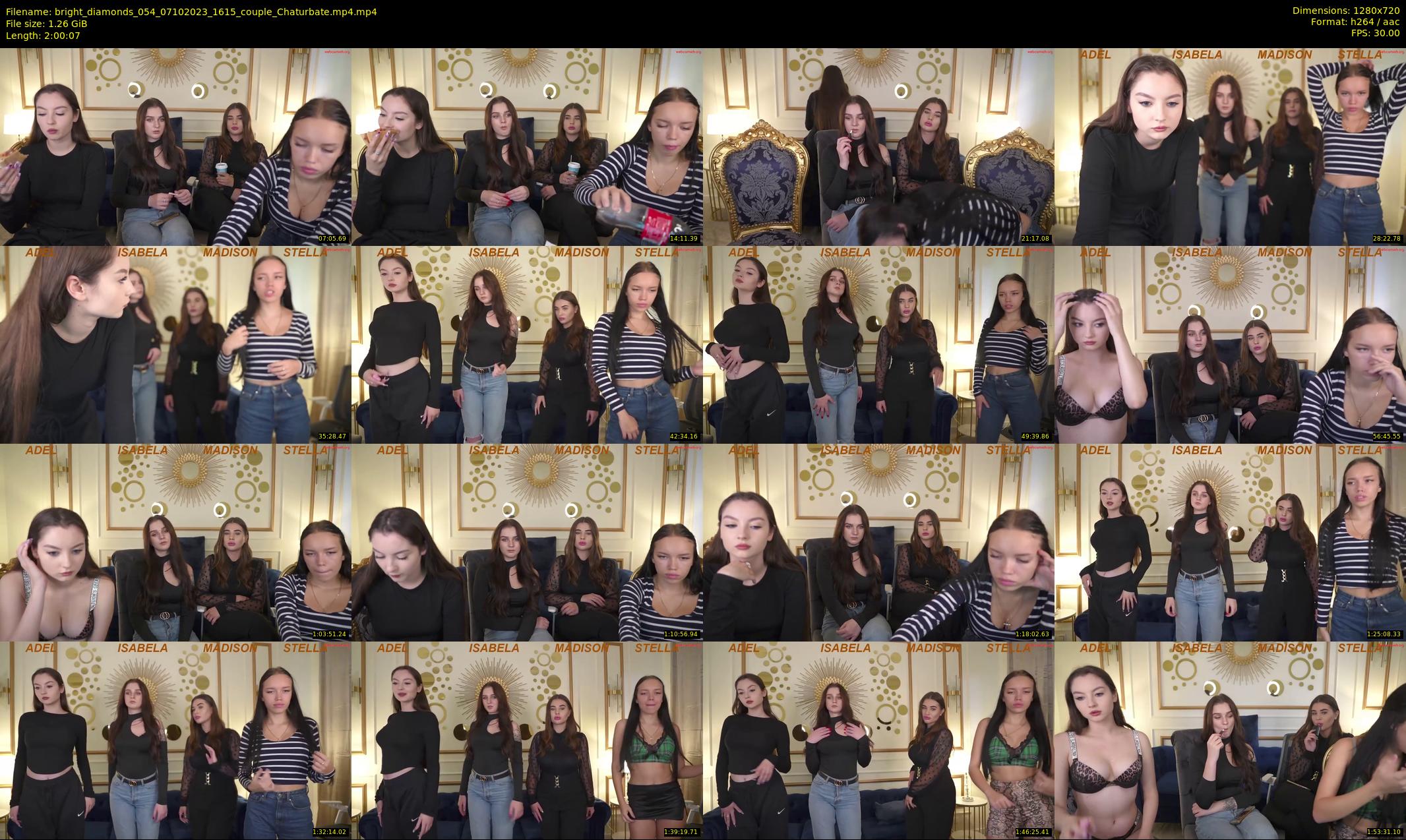 bright_diamonds_054 — 121 minute Chaturbate couple cam show recording, 720p, Oct 7, 2023