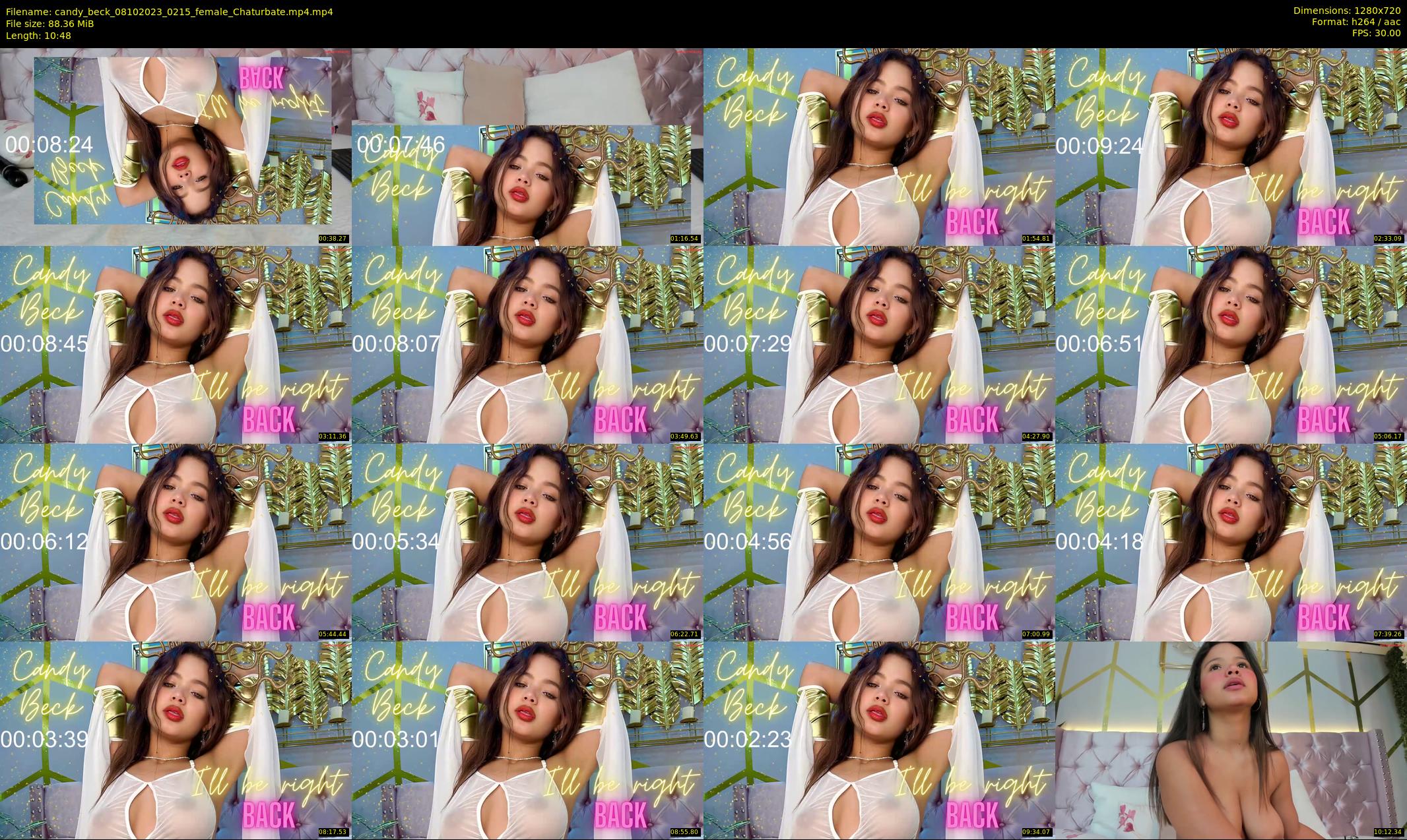 candy_beck — 11 minute Chaturbate female cam show recording, 720p, Oct 8, 2023