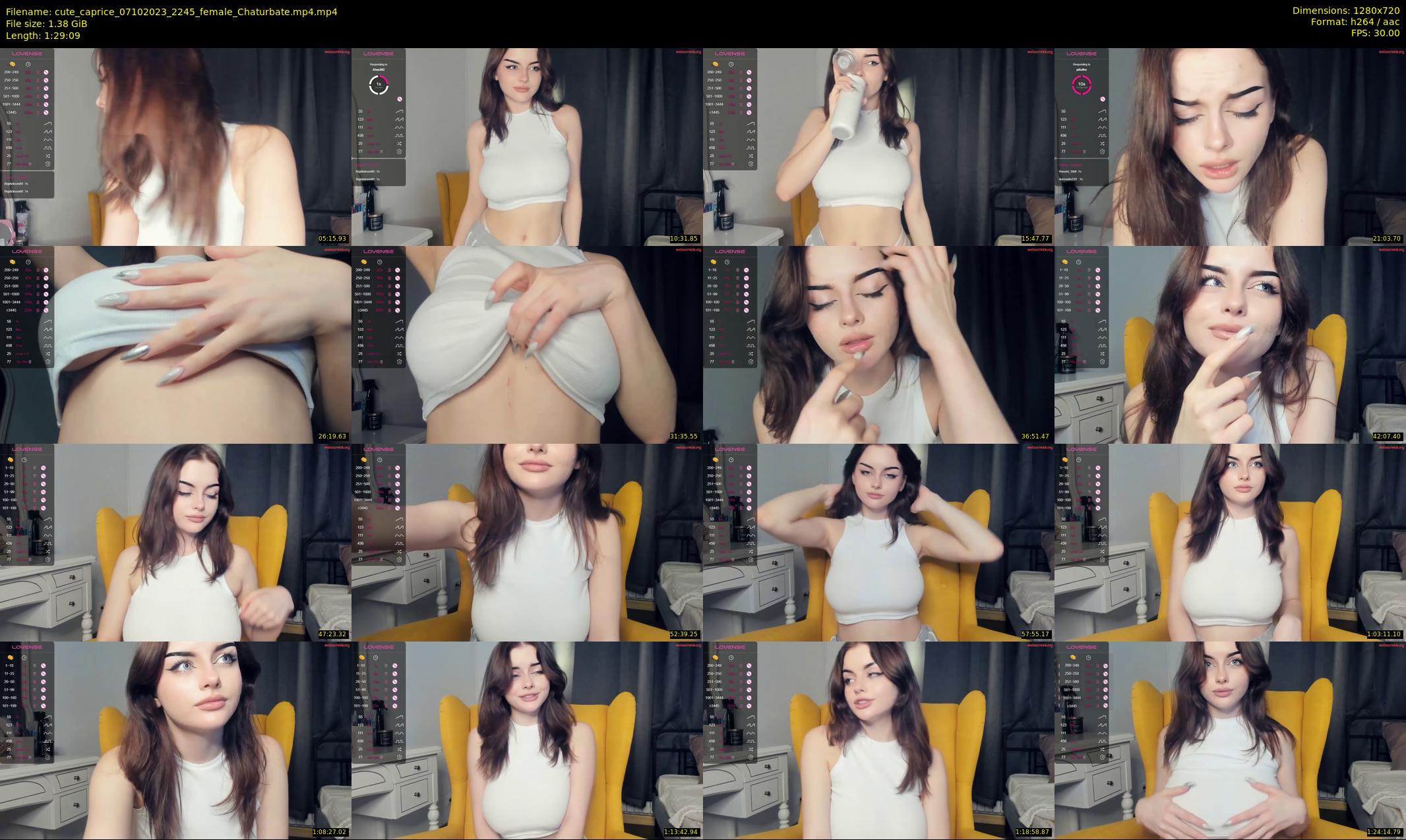 cute_caprice — 90 minute Chaturbate female cam show recording, 720p, Oct 7, 2023