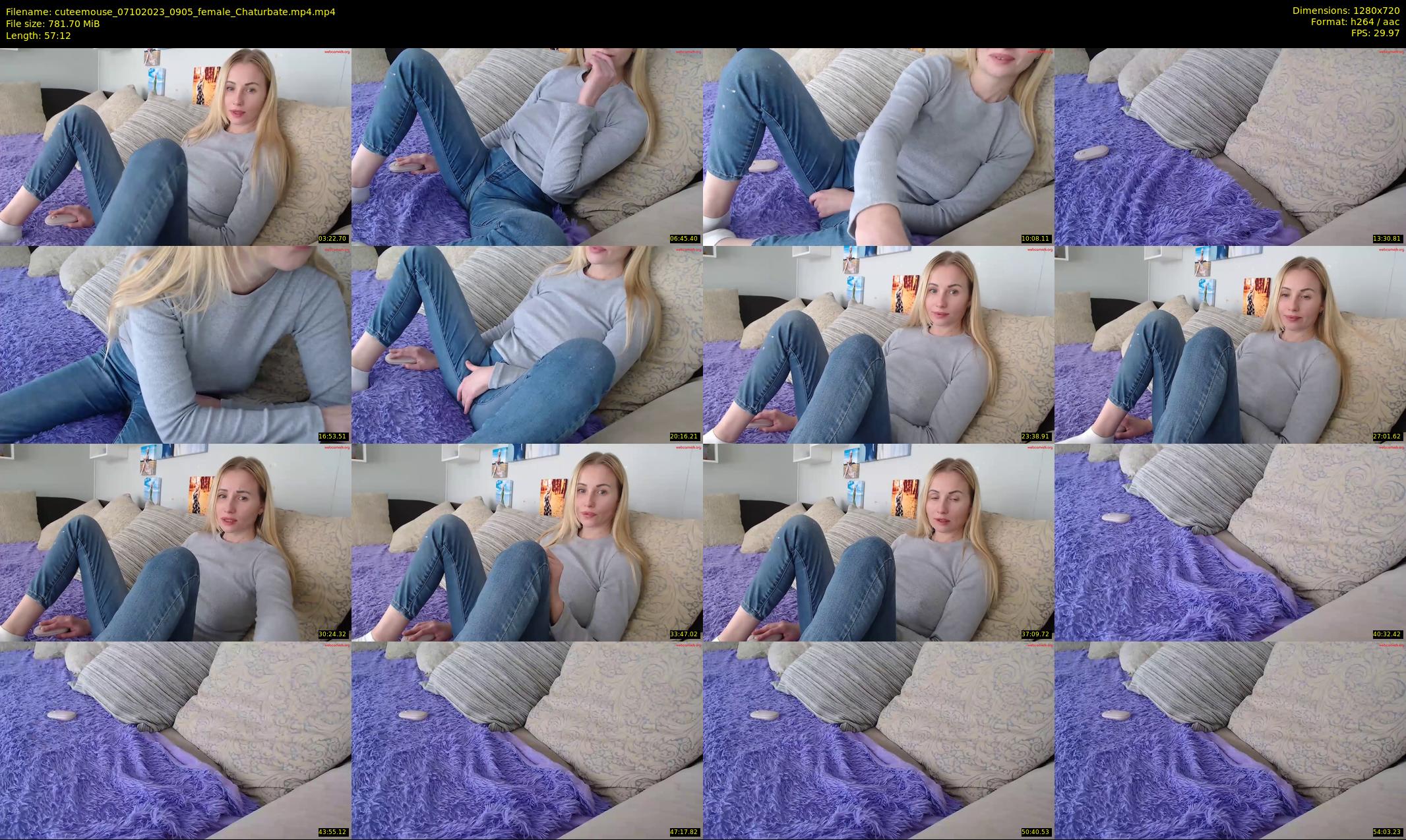 cuteemouse — 58 minute Chaturbate female cam show recording, 720p, Oct 7, 2023