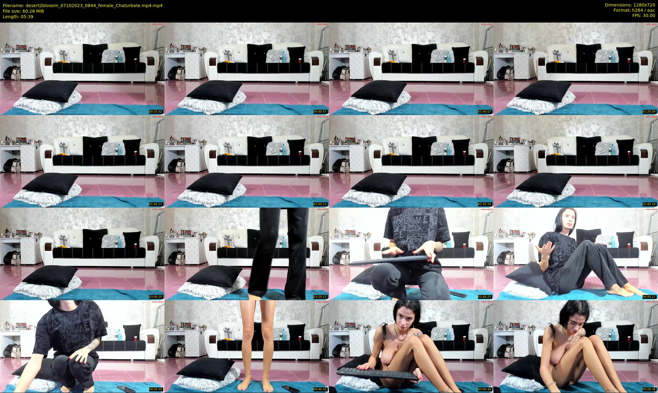 desert2blosom — 6 minute Chaturbate female cam show recording, 720p, Oct 7, 2023