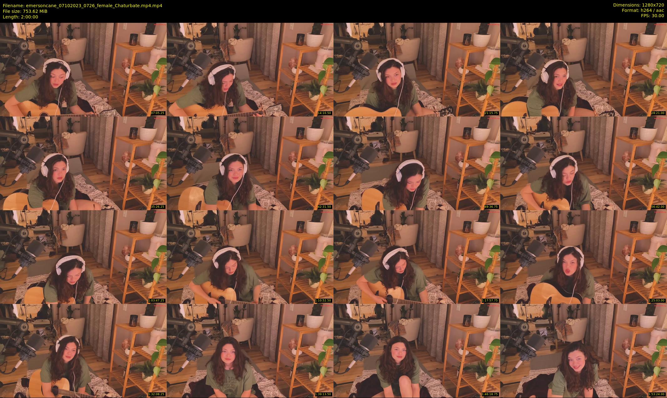 emersoncane — 120 minute Chaturbate female cam show recording, 720p, Oct 7, 2023