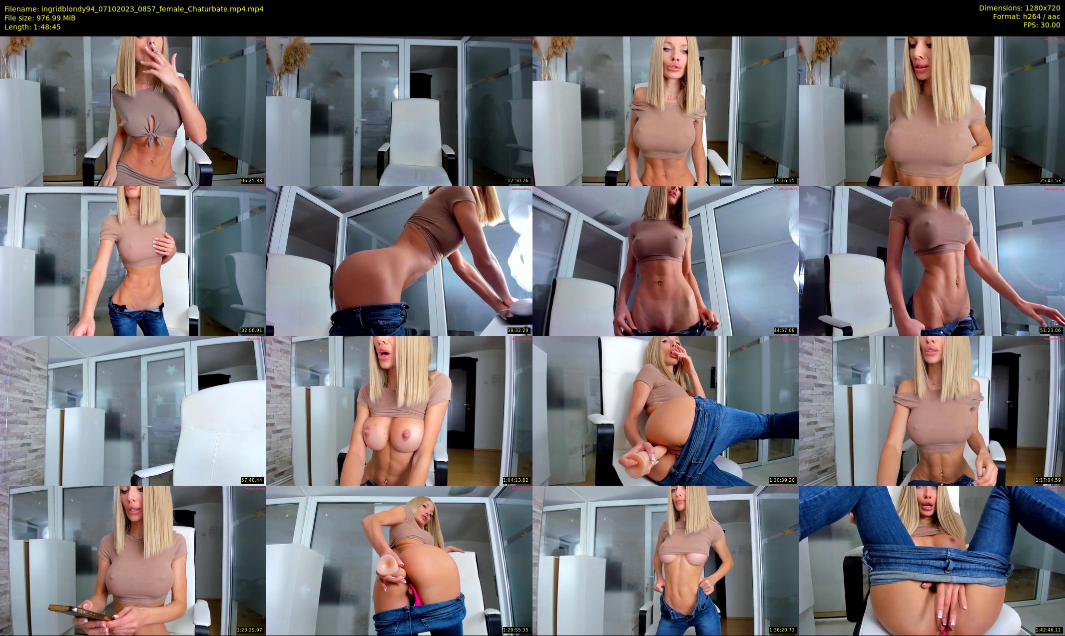 ingridblondy94 — 109 minute Chaturbate female cam show recording, 720p, Oct 7, 2023