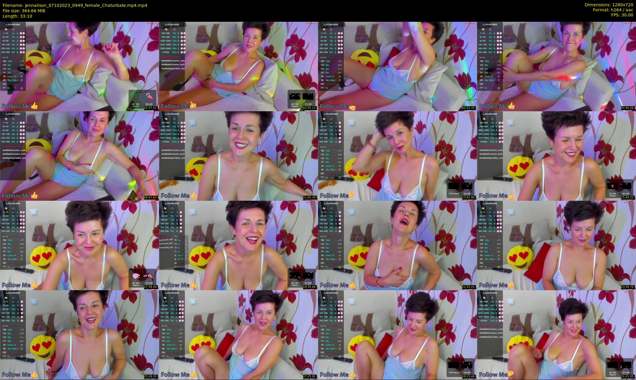 jennalison — 34 minute Chaturbate female cam show recording, 720p, Oct 7, 2023