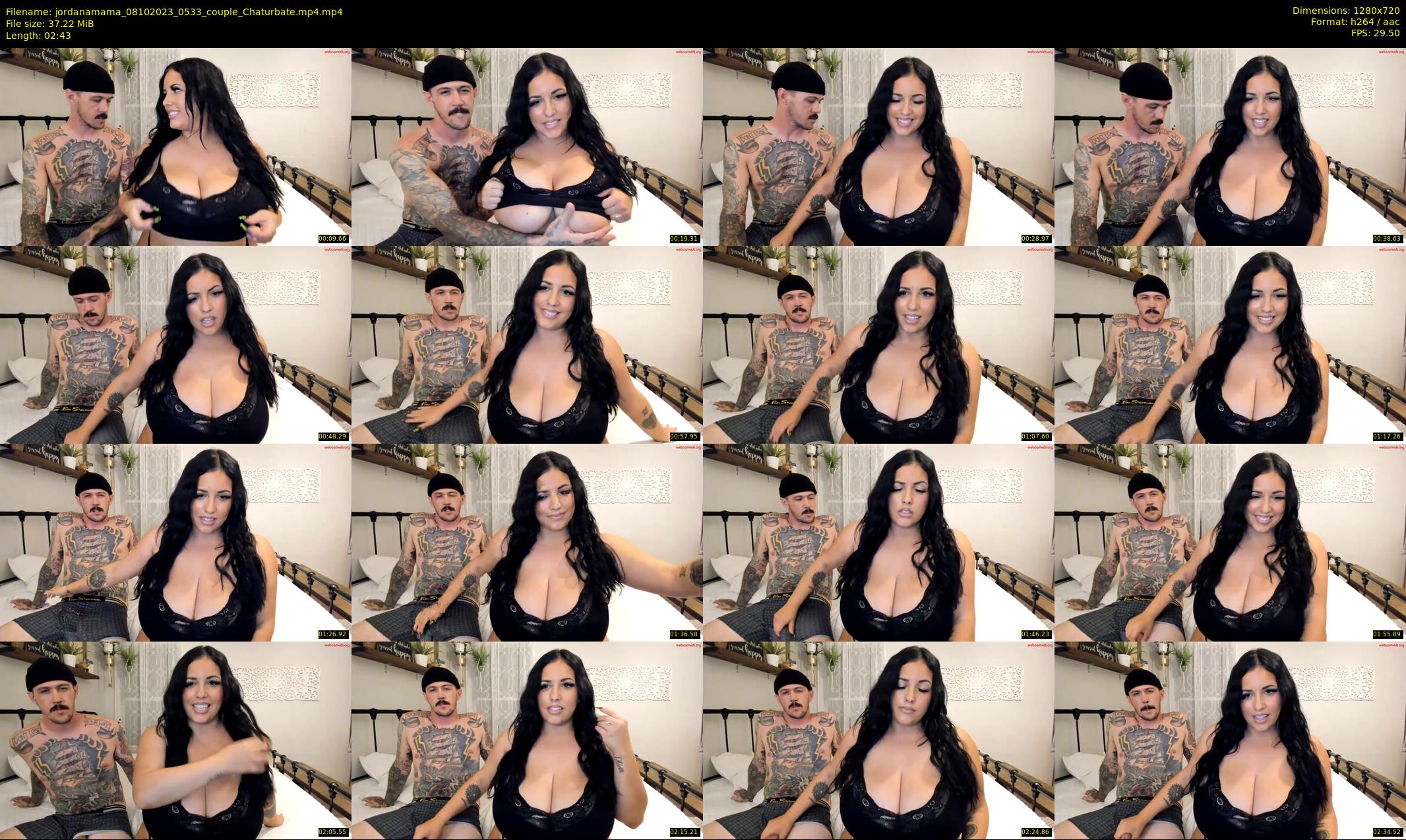 jordanamama — 3 minute Chaturbate couple cam show recording, 720p, Oct 8, 2023