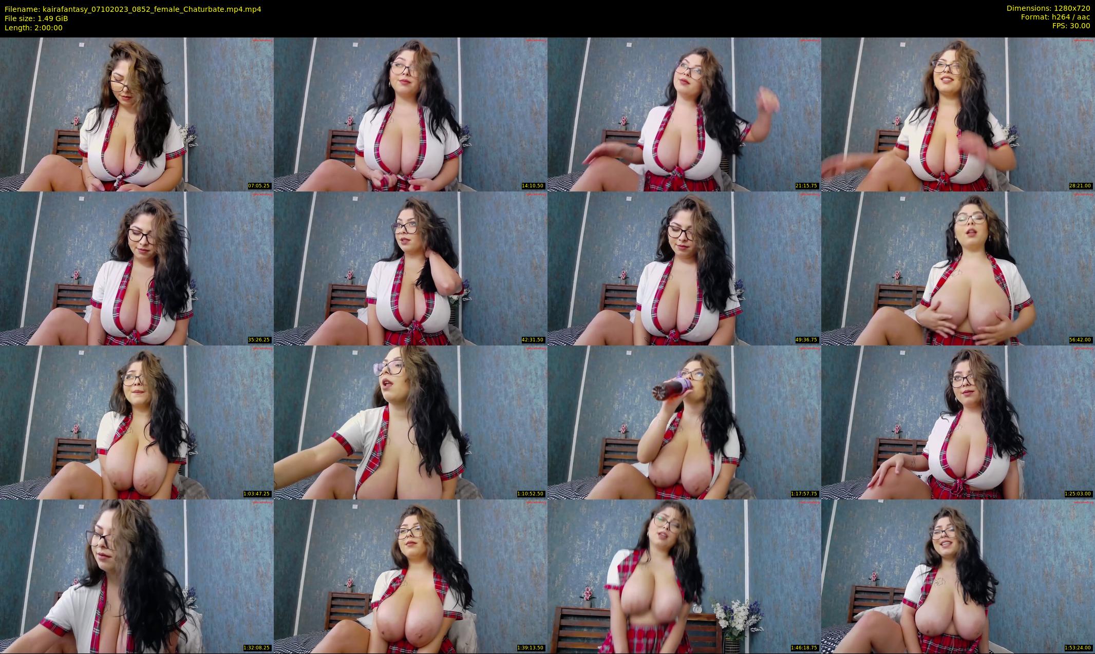 kairafantasy — 120 minute Chaturbate female cam show recording, 720p, Oct 7, 2023