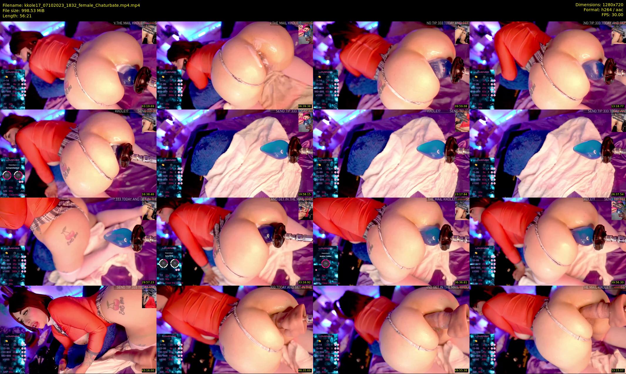 kkole17 — 57 minute Chaturbate female cam show recording, 720p, Oct 7, 2023