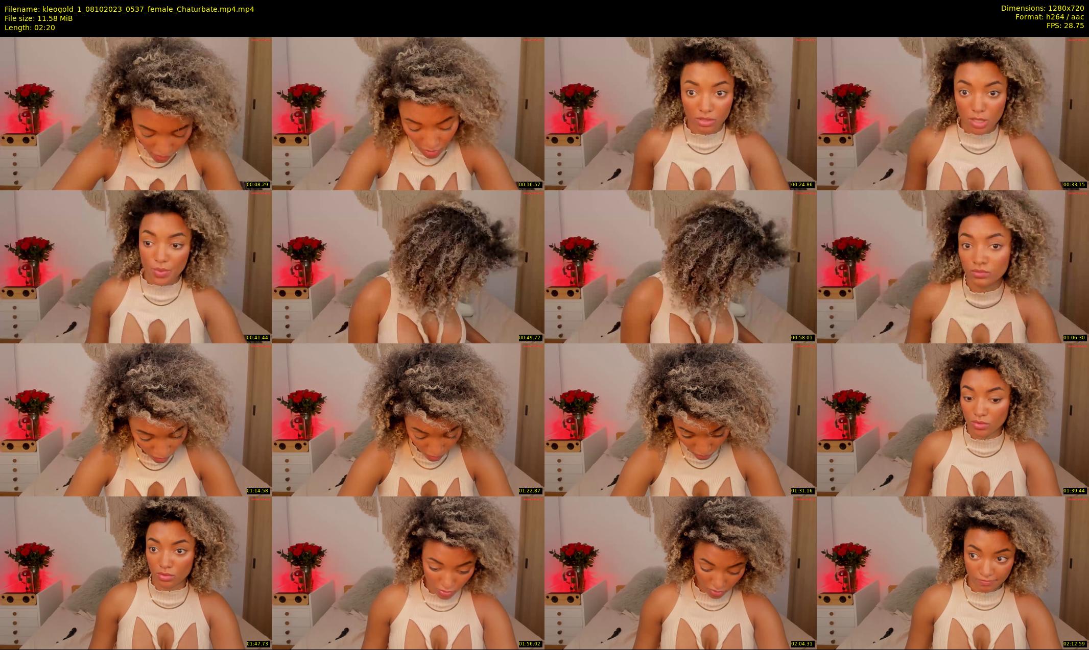 kleogold_1 — 3 minute Chaturbate female cam show recording, 720p, Oct 8, 2023
