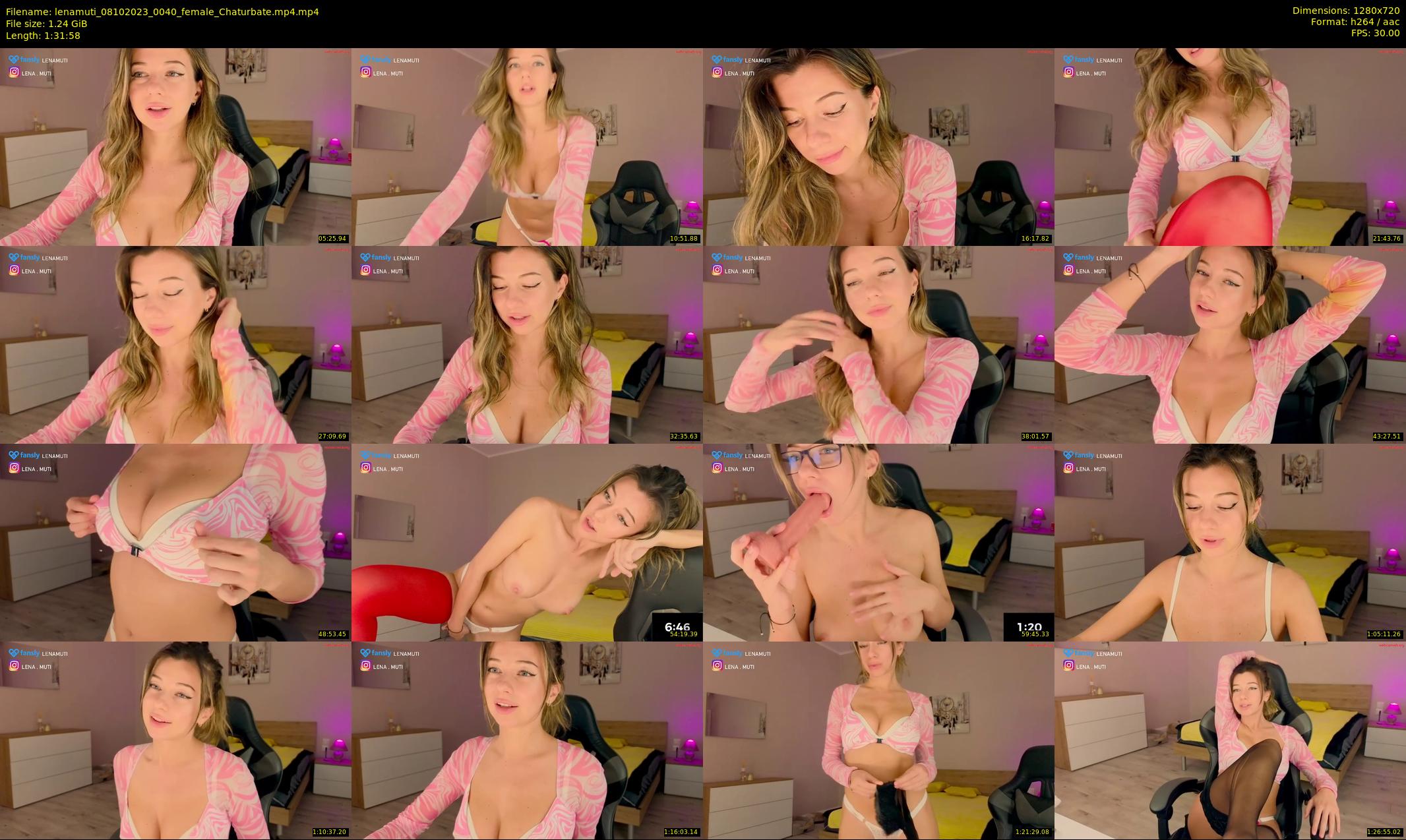 lenamuti — 92 minute Chaturbate female cam show recording, 720p, Oct 8, 2023