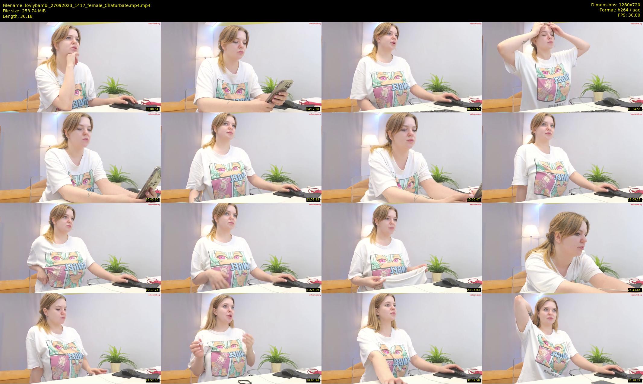 lovlybambi — 37 minute Chaturbate female cam show recording, 720p, Sep 27, 2023