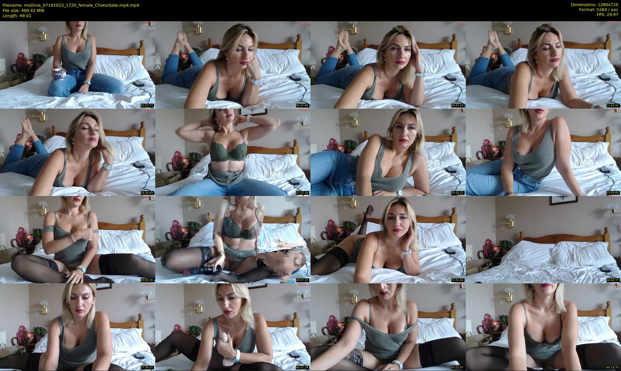 mallinia — 50 minute Chaturbate female cam show recording, 720p, Oct 7, 2023