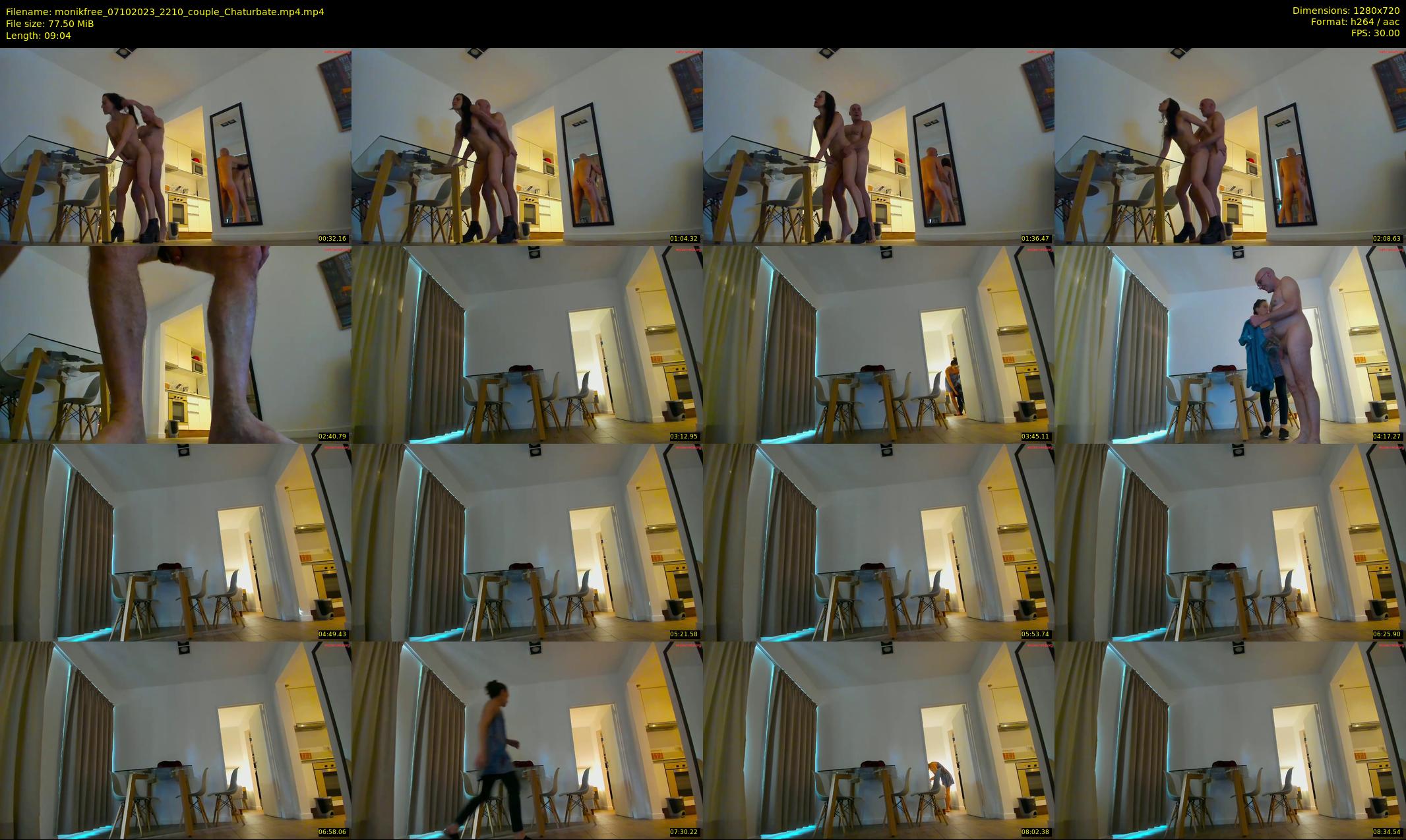monikfree — 10 minute Chaturbate couple cam show recording, 720p, Oct 7, 2023