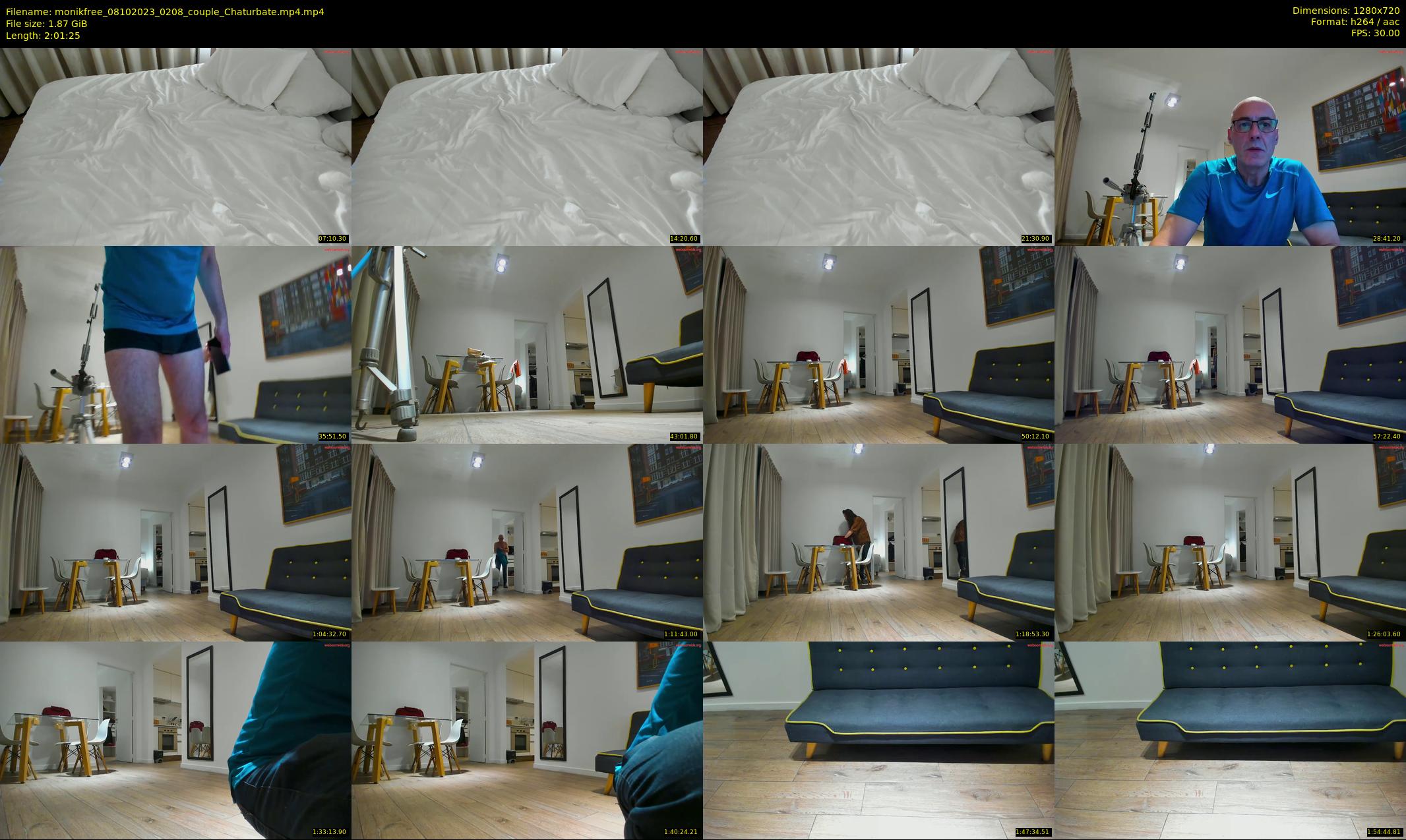 monikfree — 122 minute Chaturbate couple cam show recording, 720p, Oct 8, 2023