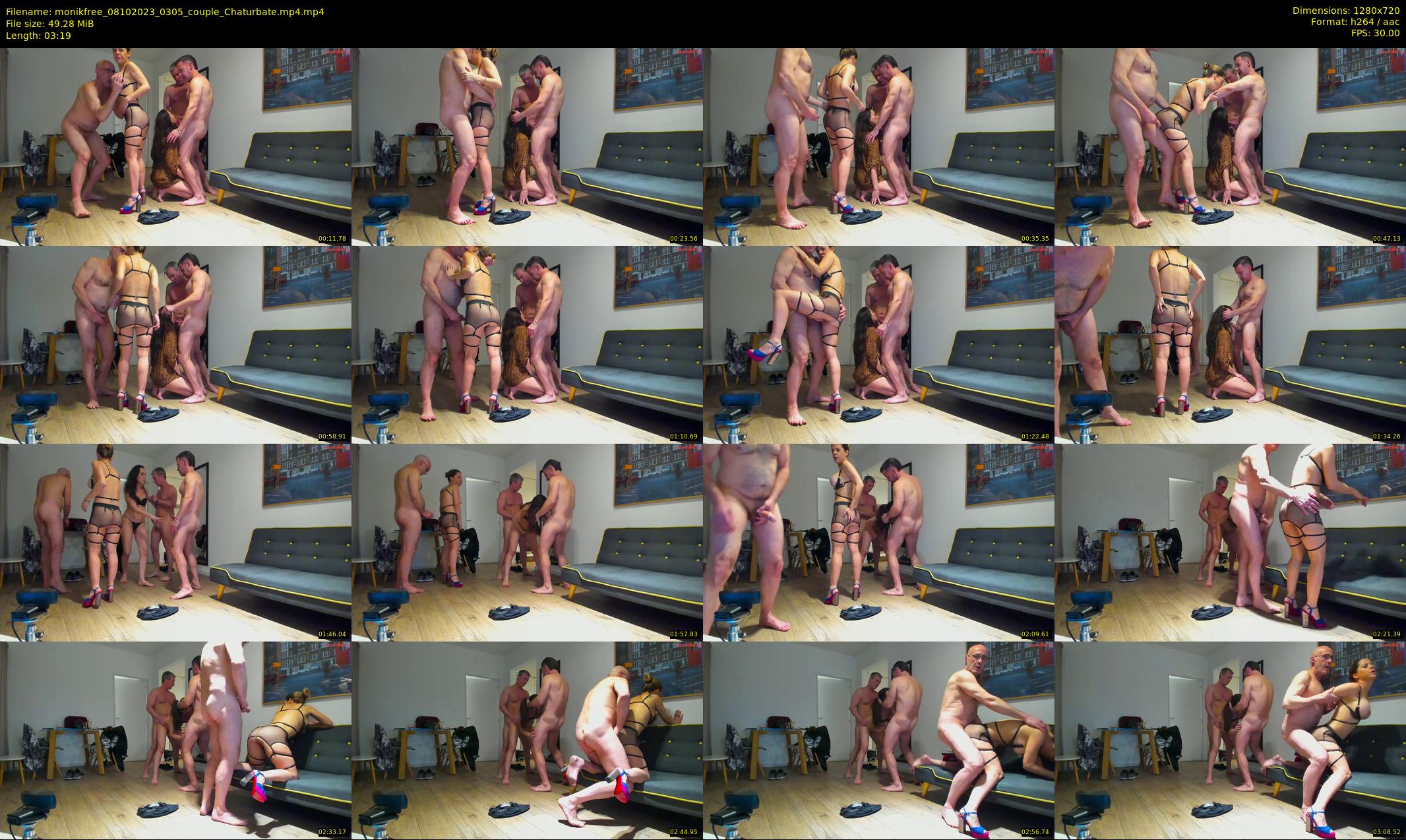 monikfree — 4 minute Chaturbate couple cam show recording, 720p, Oct 8, 2023