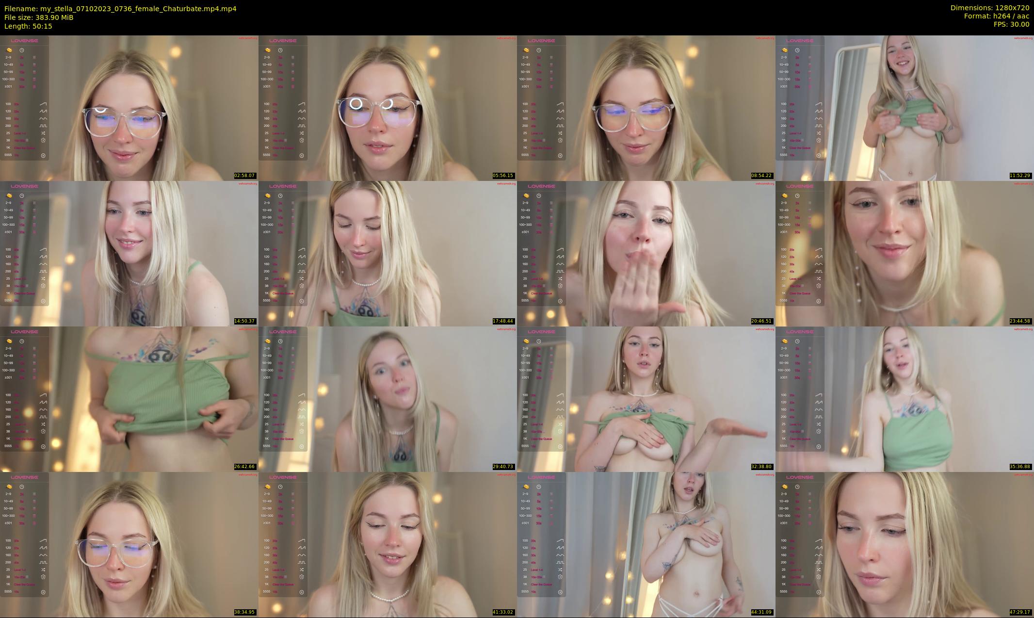my_stella — 51 minute Chaturbate female cam show recording, 720p, Oct 7, 2023