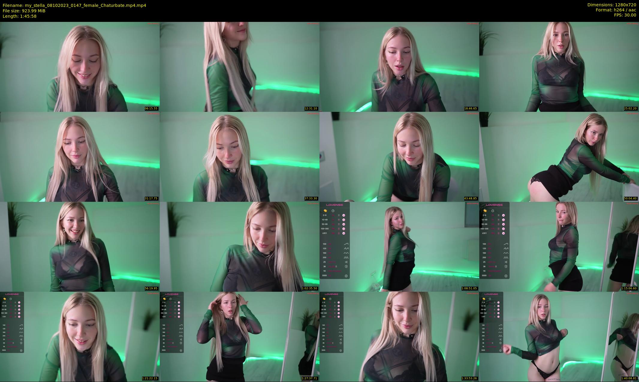 my_stella — 106 minute Chaturbate female cam show recording, 720p, Oct 8, 2023