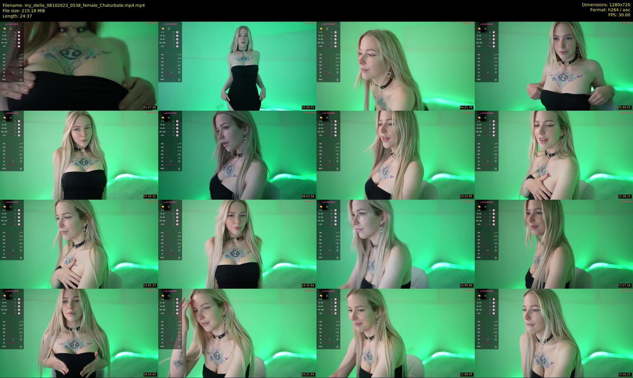 my_stella — 25 minute Chaturbate female cam show recording, 720p, Oct 8, 2023