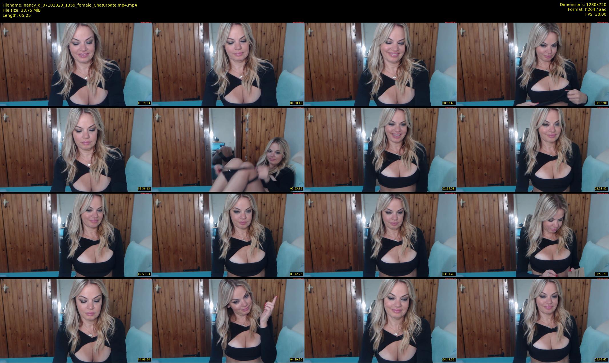 nancy_d — 6 minute Chaturbate female cam show recording, 720p, Oct 7, 2023