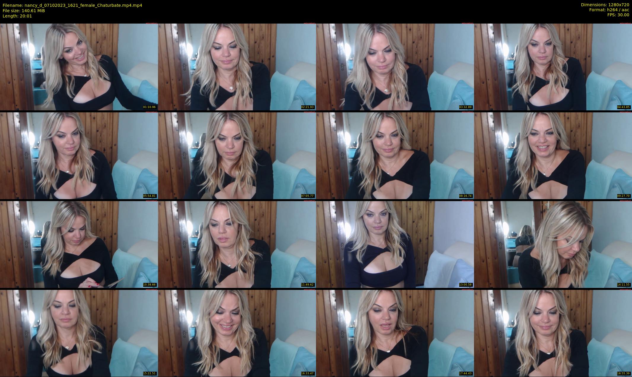 nancy_d — 21 minute Chaturbate female cam show recording, 720p, Oct 7, 2023